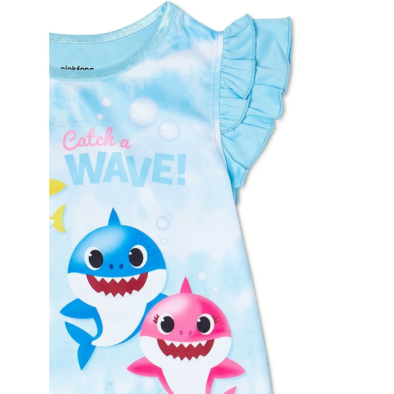 Baby Shark Toddler Girl Pajama Nightgown Sizes 2T 4T Walmart
