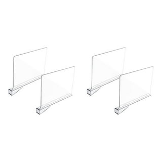  Purse Organizer for Closet, Clear Shelf Dividers,Adjustable  Acrylic Shelf Divider for Clothes Purses Handbag Closet Organizer,  Adjustable for Bedroom,Acrylic Bookshelf (2pcs 5dividers White) : Home &  Kitchen