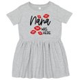 thumbnail image 3 of Inktastic Nana Was Here Red Kisses Girls Toddler Dress, 3 of 5