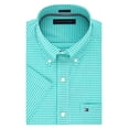 thumbnail image 1 of Camisa Tommy Hilfiger de manga corta con botones para hombre, color turquesa, 1 of 5