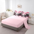 thumbnail image 5 of Homewish Sun Cherry Blossom 7-Piece Bedding Comforter Set,Japanese Sakura King Bedding Sets,Vintage Ink Painting Bed Sheets For Adult,Super Cozy Room Decor Reversible, 5 of 8