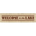 thumbnail image 2 of Grey, Jace 32x11 Black Ornate Wood Framed with Double Matting Museum Art Print Titled - Welcome to the Lake, 2 of 4