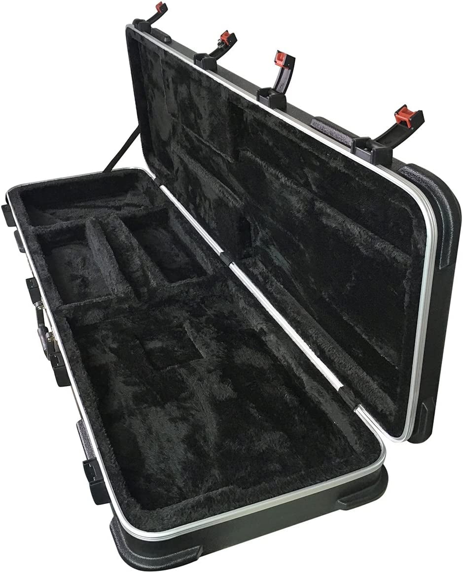 ProRockGear TSA-Latch ABS Rectangular Electric Bass Case, Durable and Secure Protection
