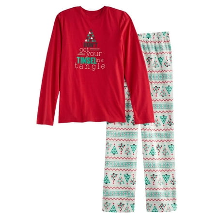 Toddler & Girls Dont Get Tinsel In A Tangle Pajamas Christmas Holiday Sleep (Best Way To Get Rem Sleep)