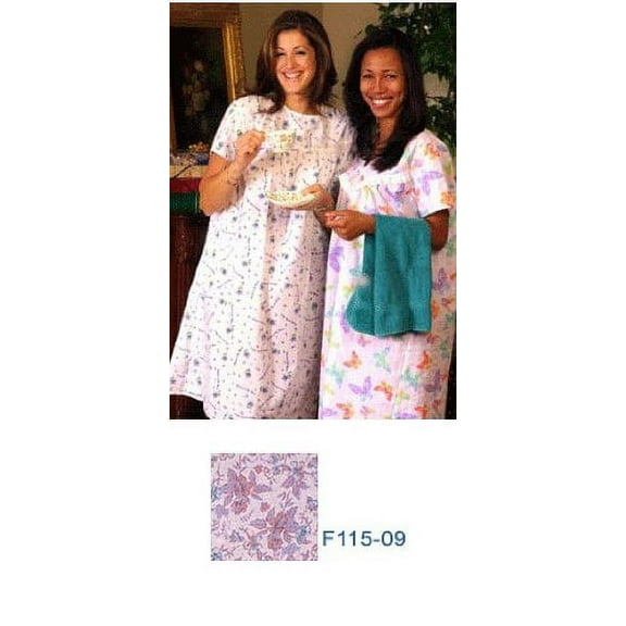 Adaptive Poly Cotton Backwrap Gown (2XL, 09)