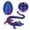 #2-Purple, variant on 3D Printed Dragon Egg for Kids Age 3 - 12 , Dragon Eggs with Dragon Inside, Crystal Dragon Fidget Toys, Full Articulated Dragon in Egg, Adults Fidget Toys for Autism ADHD (Purple)