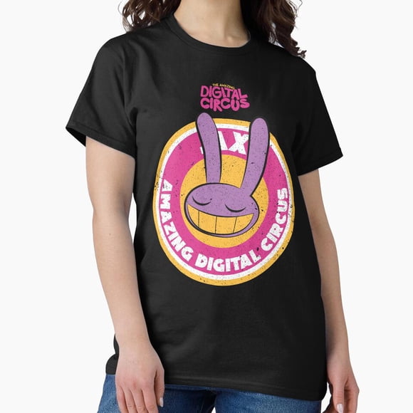 Jax Circle Emblem Grunge Style Digital Circus Character Fashion Unisex T-Shirt U00324, up to size 5XL