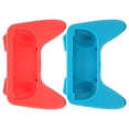 thumbnail image 2 of Kit de empuñadura cómoda y resistente al desgaste con 2 almohadillas protectoras para el controlador OLED de Switch (rojo y azul), 2 of 14