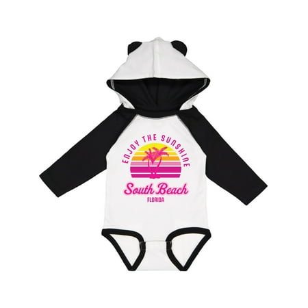 

Inktastic Summer Enjoy the Sunshine South Beach Florida in Pink Gift Baby Boy or Baby Girl Long Sleeve Bodysuit