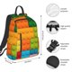thumbnail image 2 of Easygdp Colorful Building Blocks para Easygdp Yak - Mochila Casual Ligera y Resistente para Viaje y Senderismo para Hombres y Mujeres, 2 of 7