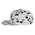 thumbnail image 3 of Fotbe Cute Panda Flat Bill Visor Cap Classic Snapback Hat Polyester Foam Trucker Hat Trucker Cap Adjustable Baseball Cap, 3 of 9