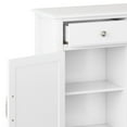 thumbnail image 6 of Connaught 40 inch Wide Solid Wood Traditional Entryway Storage Cabinet in White, 6 of 10