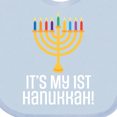 thumbnail image 4 of Inktastic 1st Hanukkah Menorah Childs Boys or Girls Baby Bib, 4 of 4