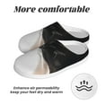 thumbnail image 6 of Daiia Black And White Boston Terrier Print Women’s Fuzzy Slippers Memory Foam Lightweight House Shoes Cozy Loafer Flannel House Shoes-42/43, 6 of 7