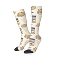 thumbnail image 2 of Fotbe Peanuts print Women's Men's Novelty Crew Socks Cotton Socks Knee High Socks for Walking,Running,Nurses,Pregnancy, 2 of 8