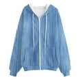 thumbnail image 4 of WZXFASHION Cardigan à la Mode pour Femmes avec Fermeture Éclair et Poches, Chandail en Molleton, Soldes de Liquidation, Chandail à Col Rond, 4 of 4