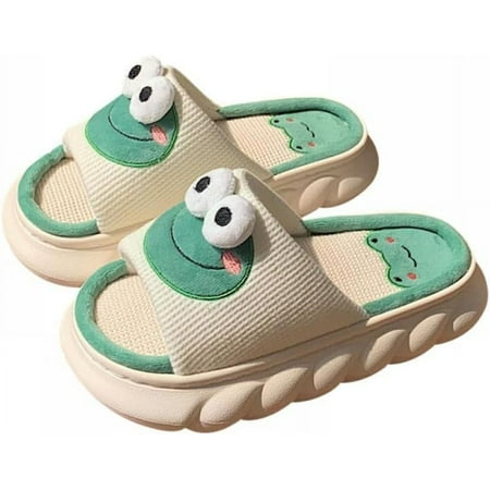 

Cartoon Animal Shape Slippers Womens Four Seasons Home Linen Slippers