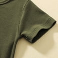 thumbnail image 5 of UACY Boys Henley Short Sleeve Shirts Kids Cotton Casual T-Shirt Button Front Solid Tops Tees Summer Clothes (Mint Green, 7-8 Years), 5 of 9