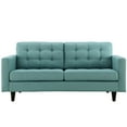 thumbnail image 5 of Modway Empress Causeuse Moderne Rembourrée en Tissu, Bleu Laguna, 5 of 5