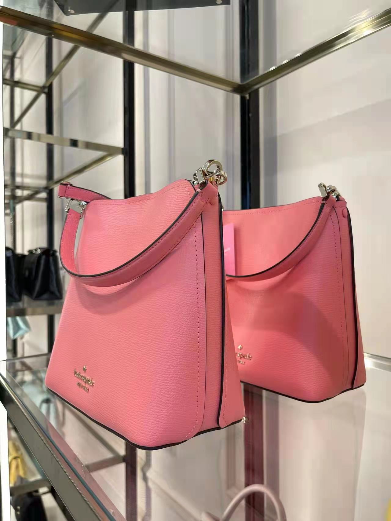 Kate Spade WKR00439 darcy small bucket bag in Peach Nectar