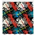 thumbnail image 3 of Ambesonne Psychedelic Shower Curtain, Grunge Street Art, 69"Wx84"L, Multicolor, 3 of 5