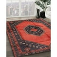 thumbnail image 2 of Ahgly Company Indoor Rectangle Traditional Chestnut Brown Medallion Area Rugs, 5' x 7', 2 of 6