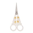 thumbnail image 2 of Embroidery Scissors, Stainless Steel Comfortable Grip Ergonomic Handle Fine Workmanship Small Scissors  For Knitting, 2 of 8