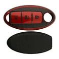thumbnail image 2 of BUYISI Leather Texture Car Key Fob Case Cover For Nissan X For Trail T32 For Versa Style 2 Red, 2 of 5