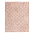 thumbnail image 3 of Unique Loom Trellis Shag Collection Area Rug - Ruth (10' x 13' Rectangle Light Pink/Ivory), 3 of 11