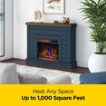 thumbnail image 5 of duraflame® Shiplap Wall Mantel Electric Fireplace, Fontana Blue, 5 of 16