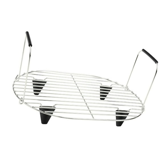 lanema and Roast Rack Stainless Steel Grilling Stand Slow Cooker Steaming Rack Cooking Accessories for 8.5 Quart MC1000