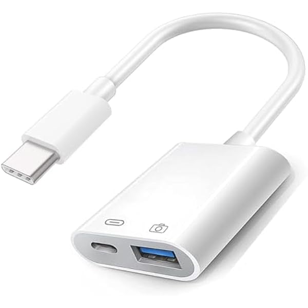 LinQingQ USB-C to USB Adapter with 30W Charging Port for iPhone 15 Pro Max MacBook Pro Air 2023 iMac iPad Mini Pro, Apple MFi Certified OTG Support Camera, Card Reader, USB Flash Drive, MIDI Keyboard