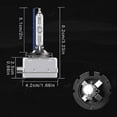 thumbnail image 4 of 2pcs D1c D1s D1r 8000k Ice Blue Hid Xenon car headlights 35w High Low, 4 of 5