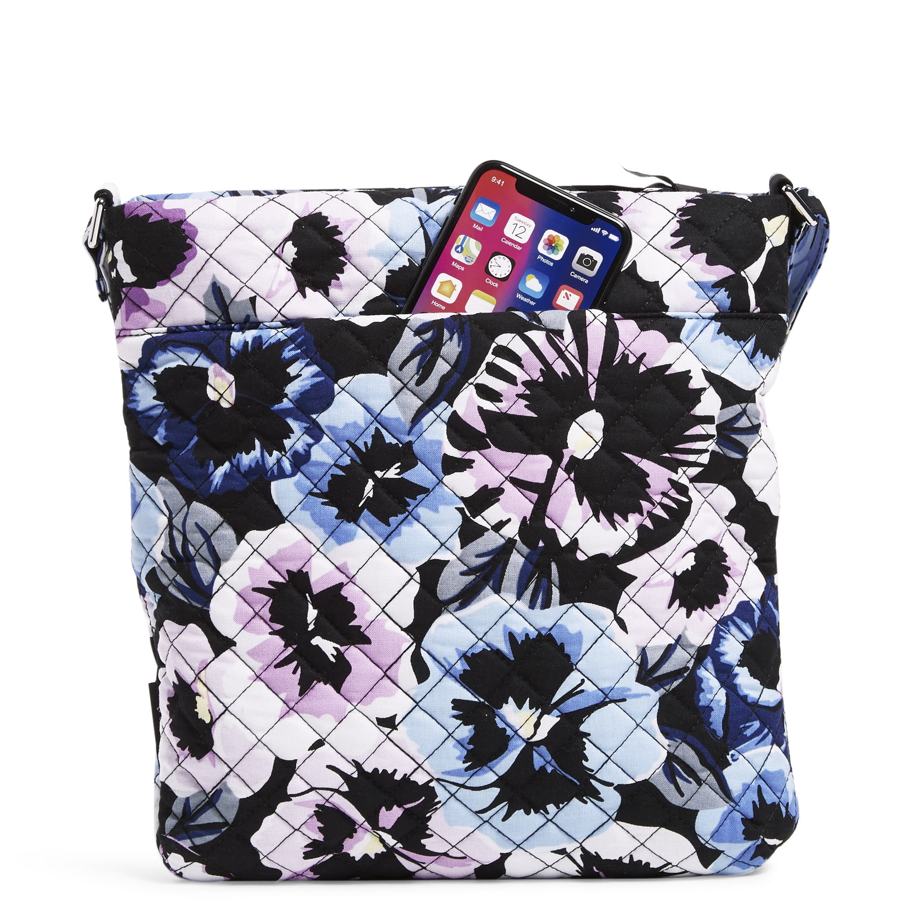 Vera Bradley Triple Zip Hipster Crossbody Bag in Recycled Cotton-Blue —  Rubies Home Furnishings