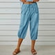 thumbnail image 1 of WILLBEST Pantalones Casuales para Mujer, Pantalones Harén Holgados de Cintura Alta Elástica con Bolsillos, Pantalones Casuales Recortados para Un Estilo y Comodidad Sin Esfuerzo. XXXL, 1 of 6