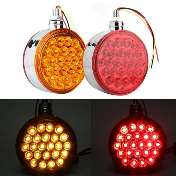 Luz de freno y marcador lateral, luz de freno y marcador lateral simple de 48 LED de doble cara, luz de marcador lateral impulsada por el rendimiento