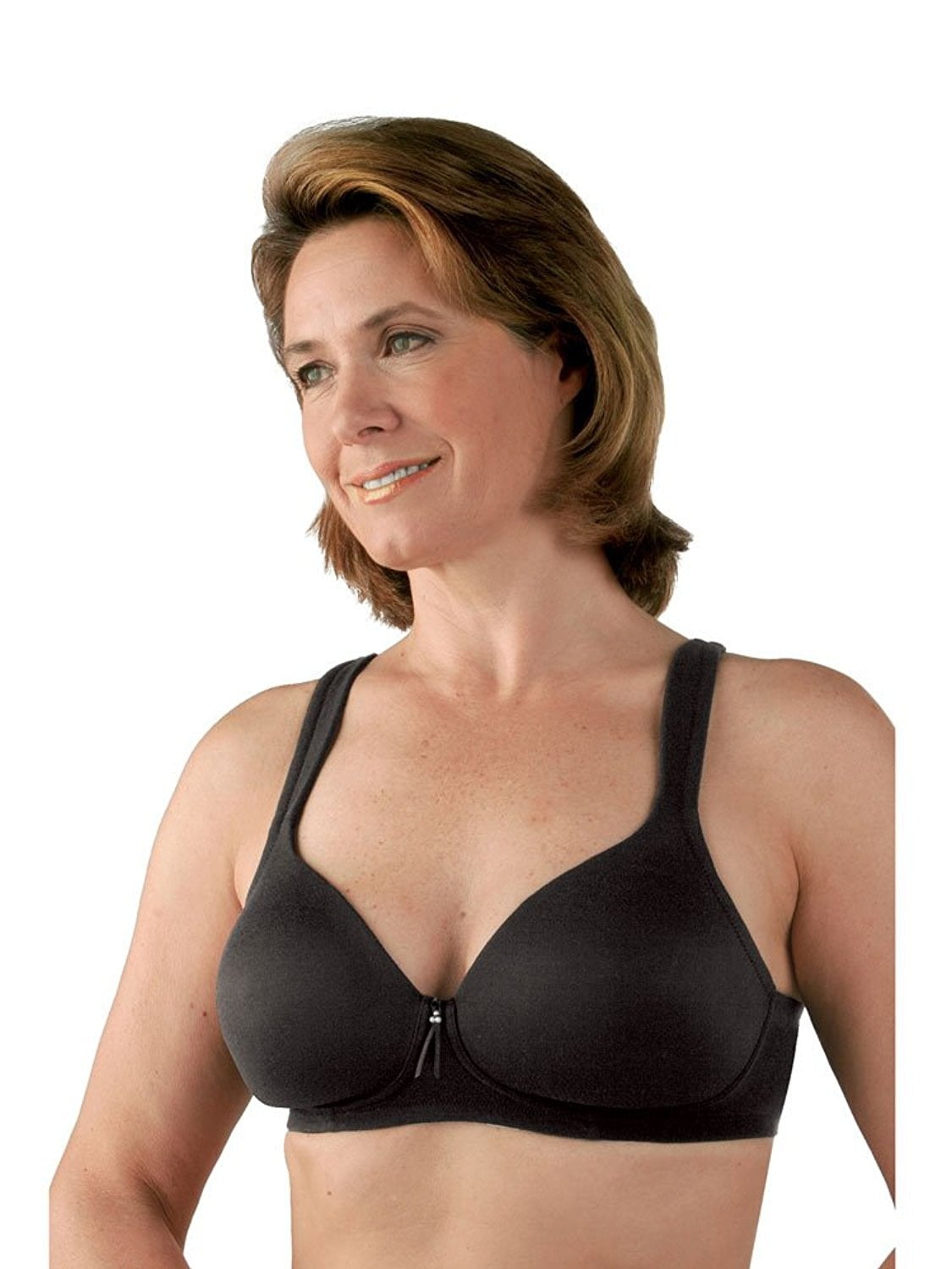 Classique Seamless, Molded PostMastectomy Pocket bra 759E 40A Black