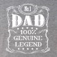 thumbnail image 5 of Wild Bobby, No. 1 Dad Genuine Legend Father's Day Mens Premium Tri Blend Tee, Premium Heather, Large, 5 of 6