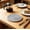 D, variant on Woven Cotton Coasters Set, Round Ball Trim Table Mat, Heat Resistant Hot Pad for Coffee Mugs & Glasses, Boho Farmhouse Kitchen Decor & Dining Table Protector