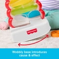 thumbnail image 4 of Fisher-Price Drop Through Rock-a-Stack Baby & Toddler Developmental Activity Toy, 5 Coins, 4 of 6