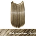 thumbnail image 2 of Fil Transparent Invisible Sans Clip Extensions de Cheveux Lisses Ondulées Bouclées Cheveux Synthétiques, 2 of 5