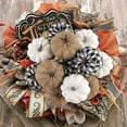 thumbnail image 6 of 12PCS Black & White Buffalo Check Fabric Pumpkins - Small Foam Pumpkins Set for Farmhouse Fall Decor, Thanksgiving Table Centerpiece, Halloween & Rustic Home Decoration, 6 of 8