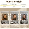 thumbnail image 6 of May in Color Makeup Vanity Table with 3 Color Dimmable Lighted Hollywood Mirror, Vanity Desk with 4 Drawers, Dressing Table for Women Girls, White, 6 of 8