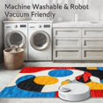 thumbnail image 5 of ODIKA 6'x9' Machine Washable Non-Slip Area Rug, Multicolored Abstract High Traffic Rug, Blue, 136308, 5 of 7