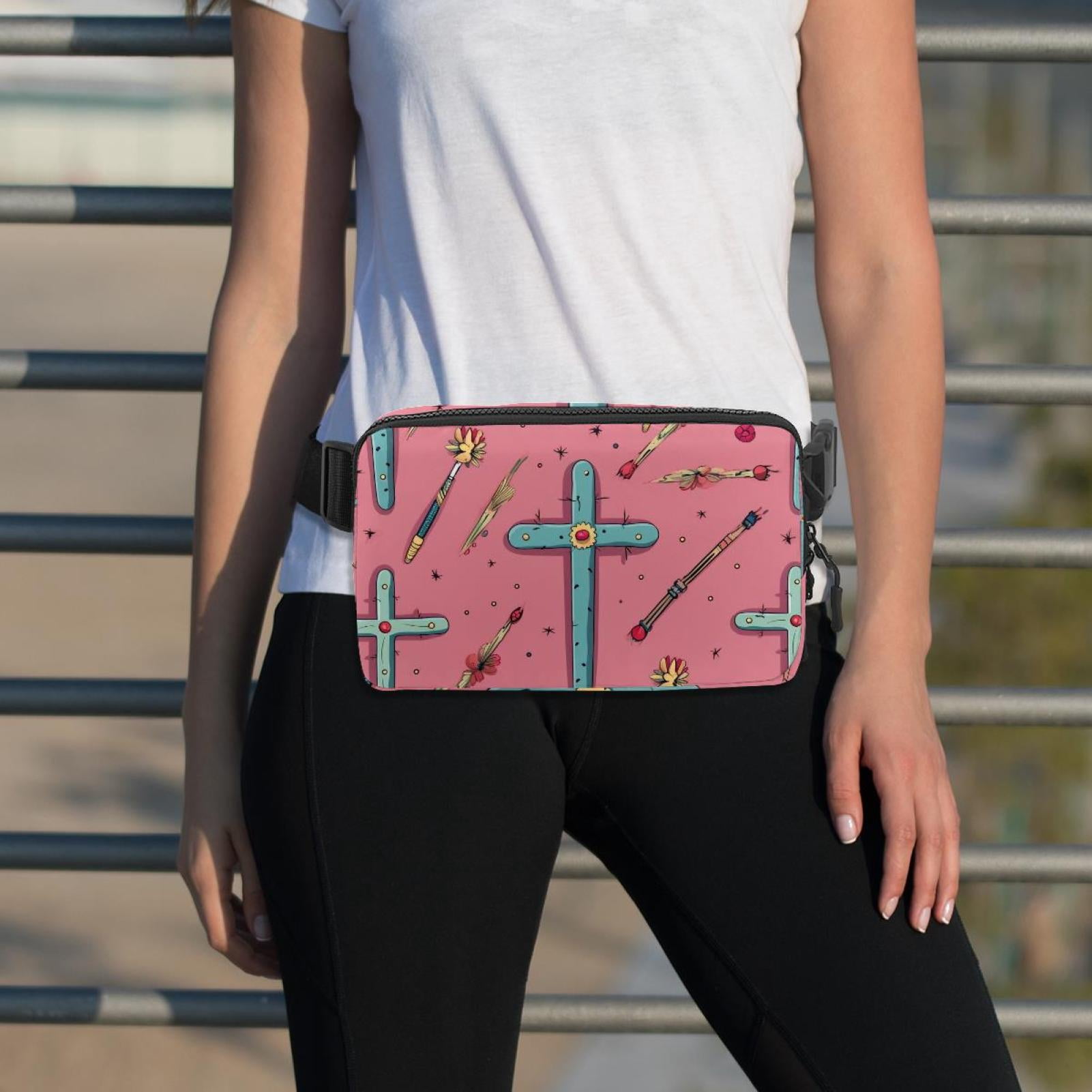 Easter Lightweight Adjustable Waist Pack Fanny Pack Crossbody Bag with Extension Strap Unisex
