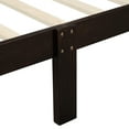 thumbnail image 5 of Twin Size Platform Bed with Headboard and Footboard, Wooden Platform Bed Frame with Slat Support, No Spring Needed, Espresso, 5 of 9