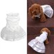 thumbnail image 3 of Vestido para perros de malla transparente de dos patas, moderno y con diseño de patchwork, sin mangas, 3 of 5