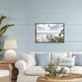 thumbnail image 2 of Stupell Industries Far Horizon Beach Coast Brown Framed Floater Canvas Wall Art, design by Noah Bay, 21 x 31, 2 of 9