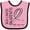 Pink and Black, variant on Inktastic Skin Cancer Awareness- Fight, care, cure Boys or Girls Baby Bib