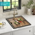 thumbnail image 4 of KRAUS Bellucci 18 Granite Composite Workstation Drop-In Top Mount Single Bowl Kitchen Bar Sink in Metallic Brown with Accessories, 4 of 18